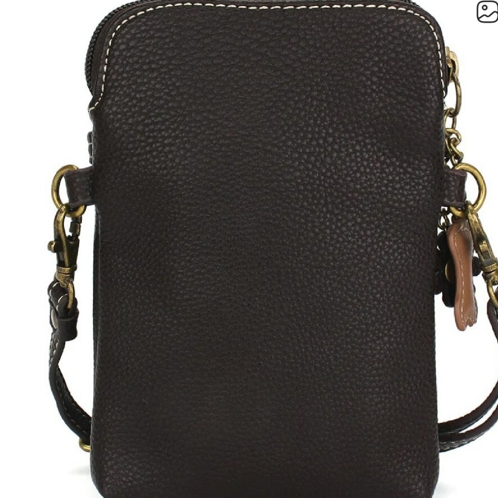Chala Brown and Tan Dog Crossbody Bag - Picture 3 of 8